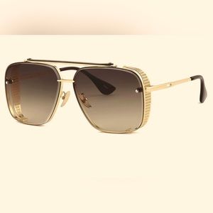 Gtand sunglasses, unisex, black and gold.